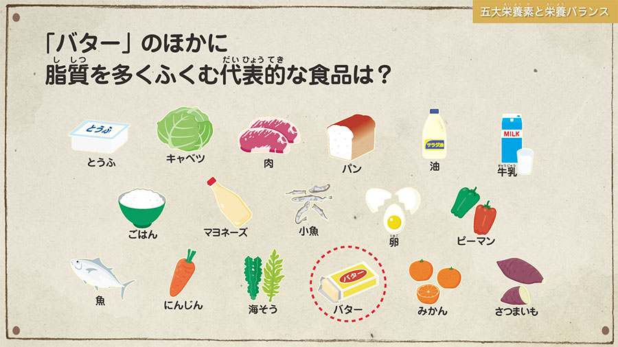 五大栄養素のはたらきと代表的な食品は 食育の時間 五大栄養素のはたらきと代表的な食品は 食育の時間