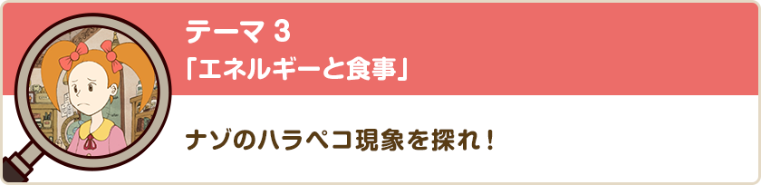 テーマ3「エネルギーと食事　」